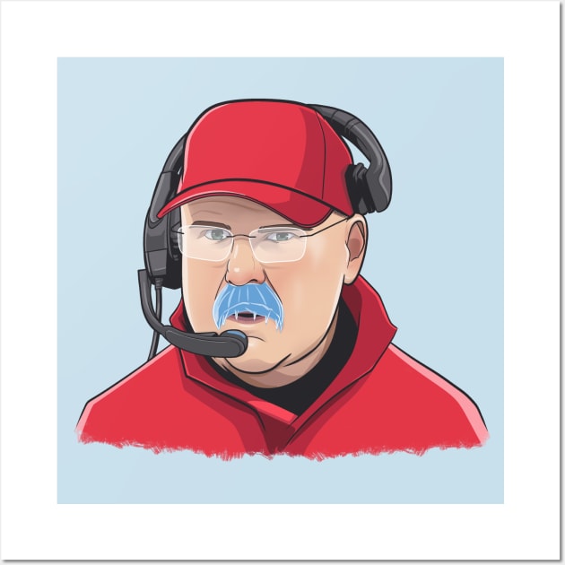 Andy Reid Frozen 'Stache Wall Art by rattraptees